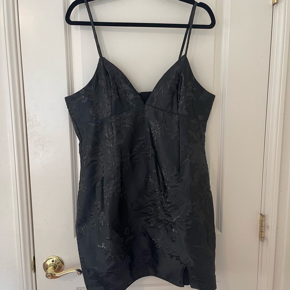 NWT Wild Fable Black Embroidered Dress